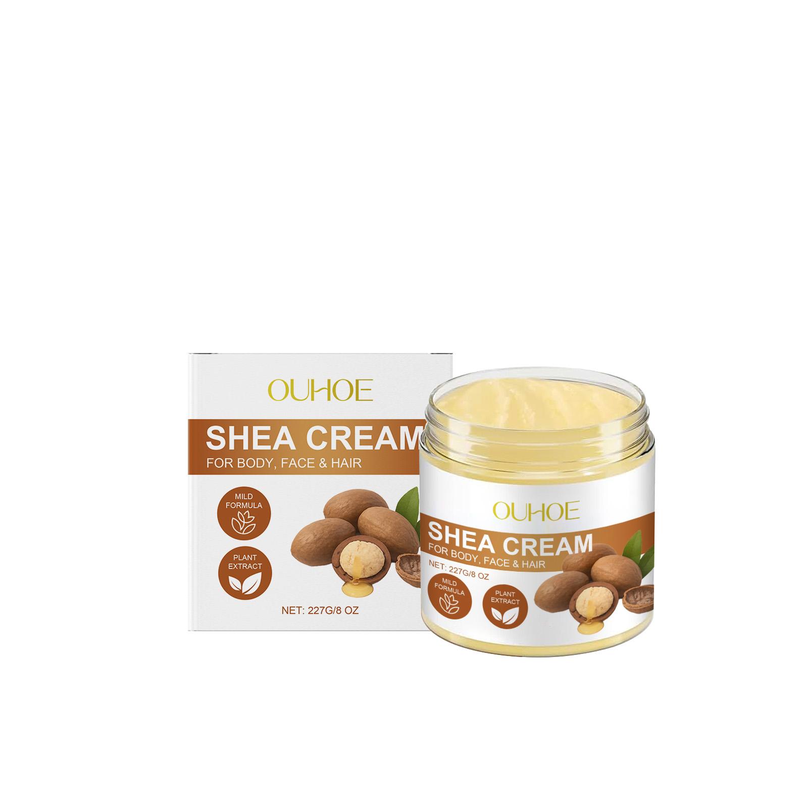 

OUHOE Shea Butter Multi-Function Care Cream – Gentle Nourishing Moisturizer, Protects Skin, Relieves Dryness, Suitable for Whole Body 227g
