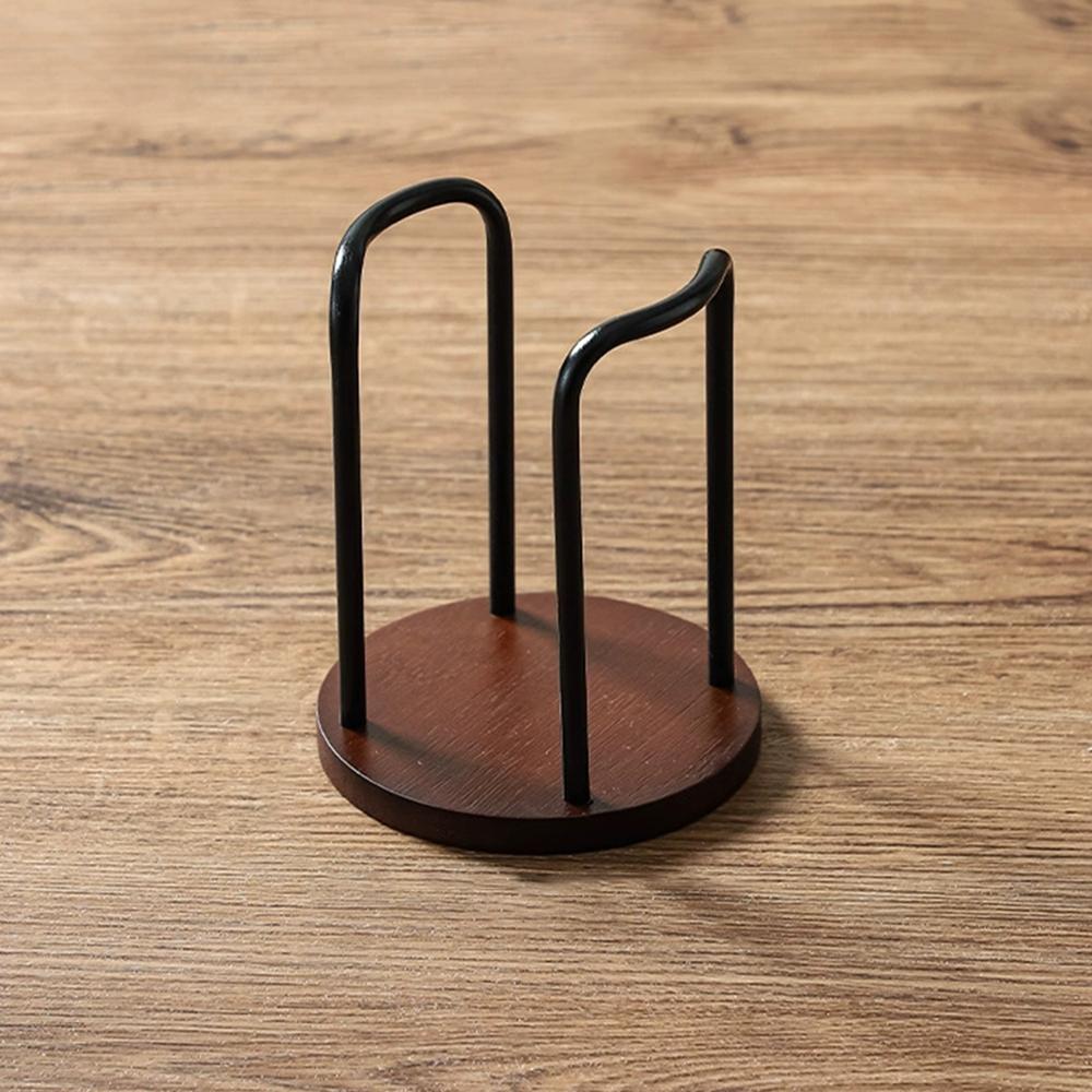 Disposable Cup Storage Holder Rack Shelf Water Tea Cups Wood Dispenser with Longer Stick Mug Display Stand Organizer Supplies