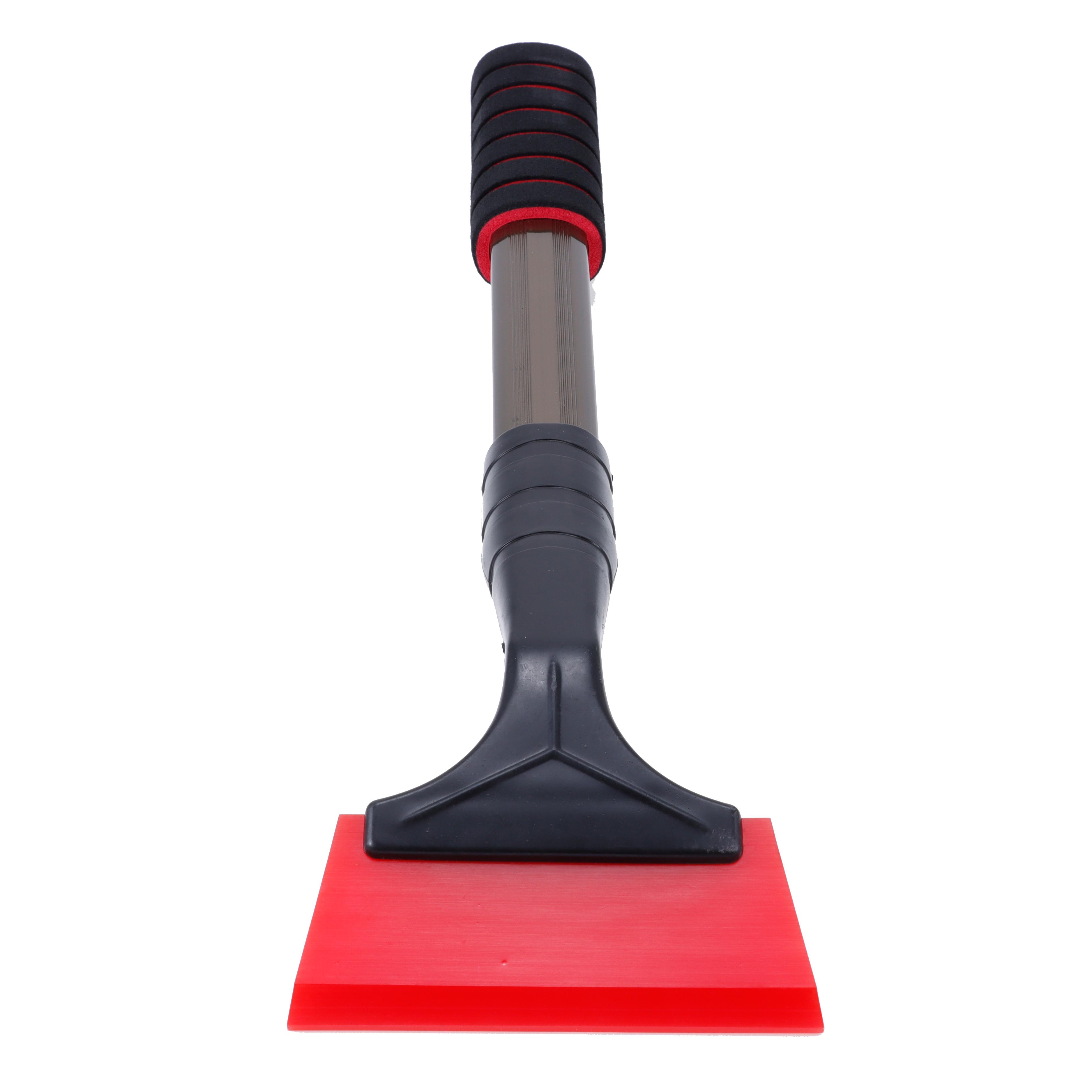 

KTM EXTRA скребок для льда с длинной ручкой, резиновое лезвие, скребок для очистки стекла, окон, лопата для снега, средство для удаления воды, инструменты для обертывания автомобильной пленки 42*12cm / 16.41*4.69 inch красный