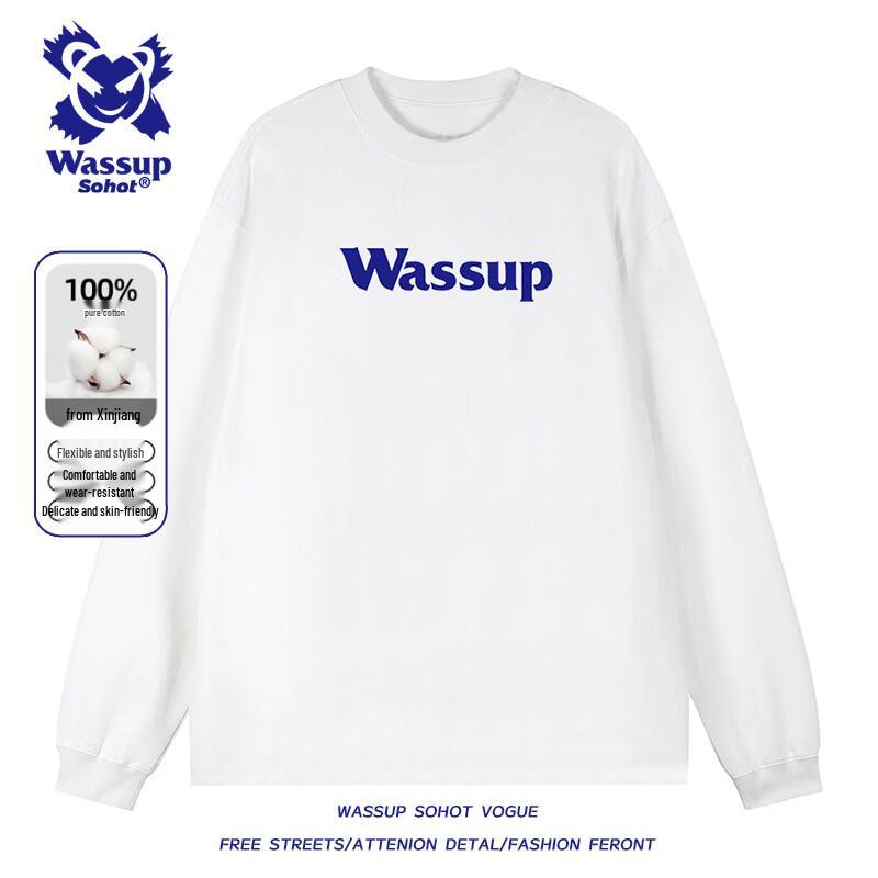 Wassup Sohot Men's Heavyweight Cotton Pullover Sweatshirt