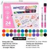 Letu 8830A Magnetic Whiteboard Marker with Eraser - Eco-friendly, Colorful, Easy-to-Erase Pen for Children & Students