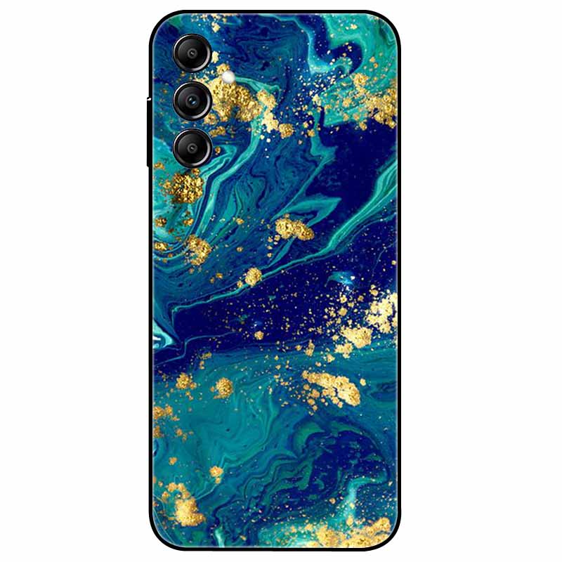 Hülle Für Samsung Galaxy A54 5G A34 A24 S23 Hülle Blume Marmor TPU Weiche Silikonhülle für GalaxyA54 A 34 Bemalte Handyhüllen