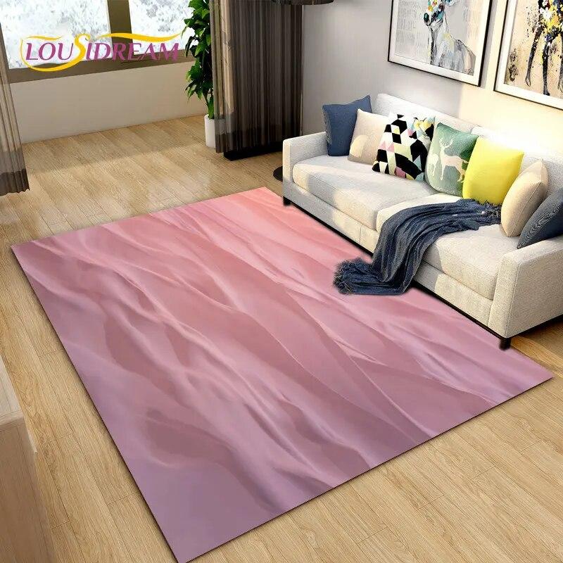 Nature Scenery Desert Sand Area Rug Large,Carpet Rug for Living Bedroom Sofa Doormat Decoration,Children Play Non-slip Floor Mat