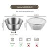Zhishi Stainless Steel Multi-functional Strainer Bowl Set