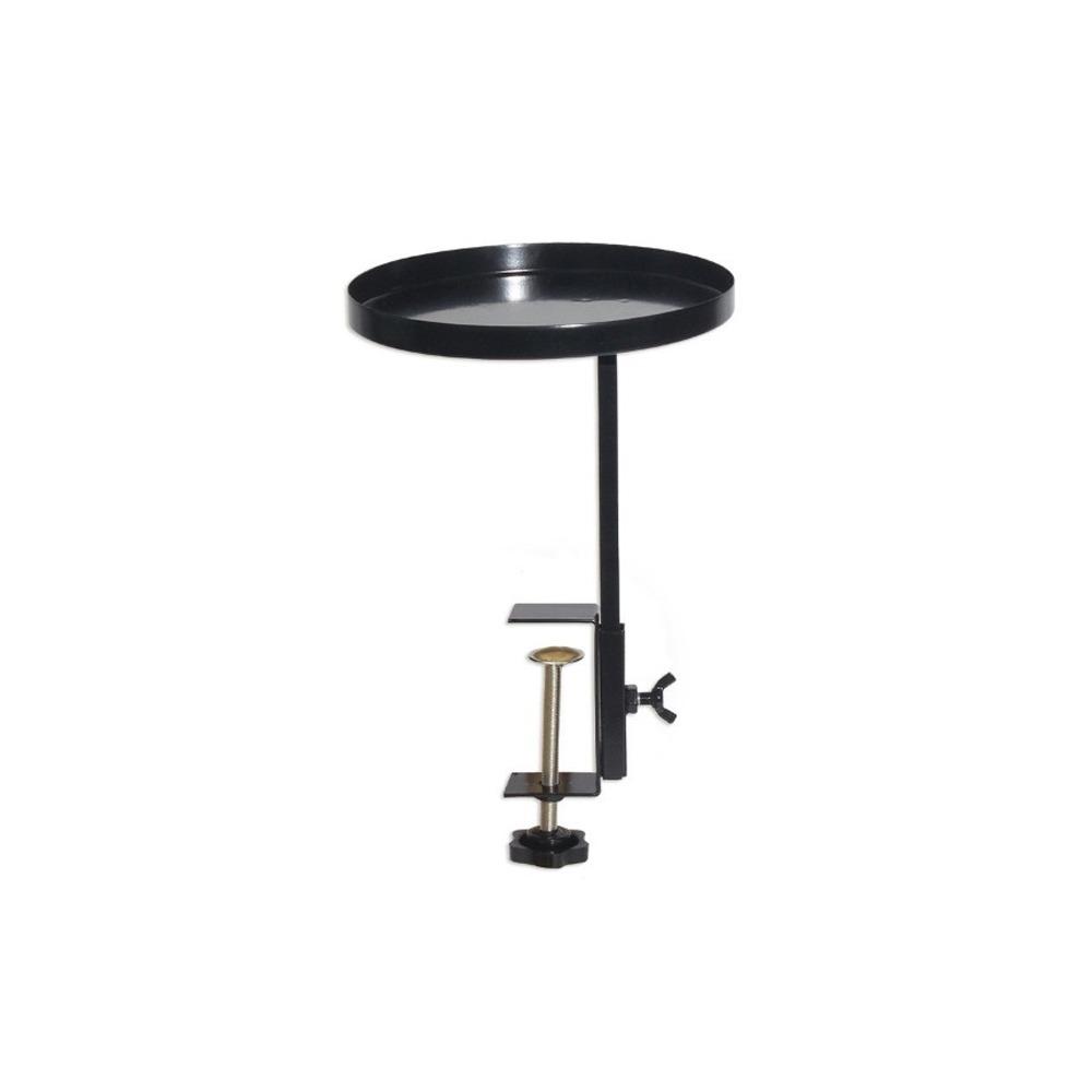 

Iron Windowsill Extension Tray Round Clamp Plant Shelf Adjustable Window Sill Shelf for Home Black S