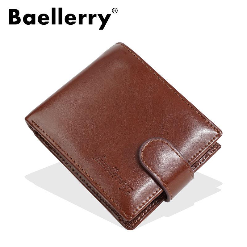 Baellerry Vintage Design Short Wallets for Men Fashion Card Holder Classic Coin Purses