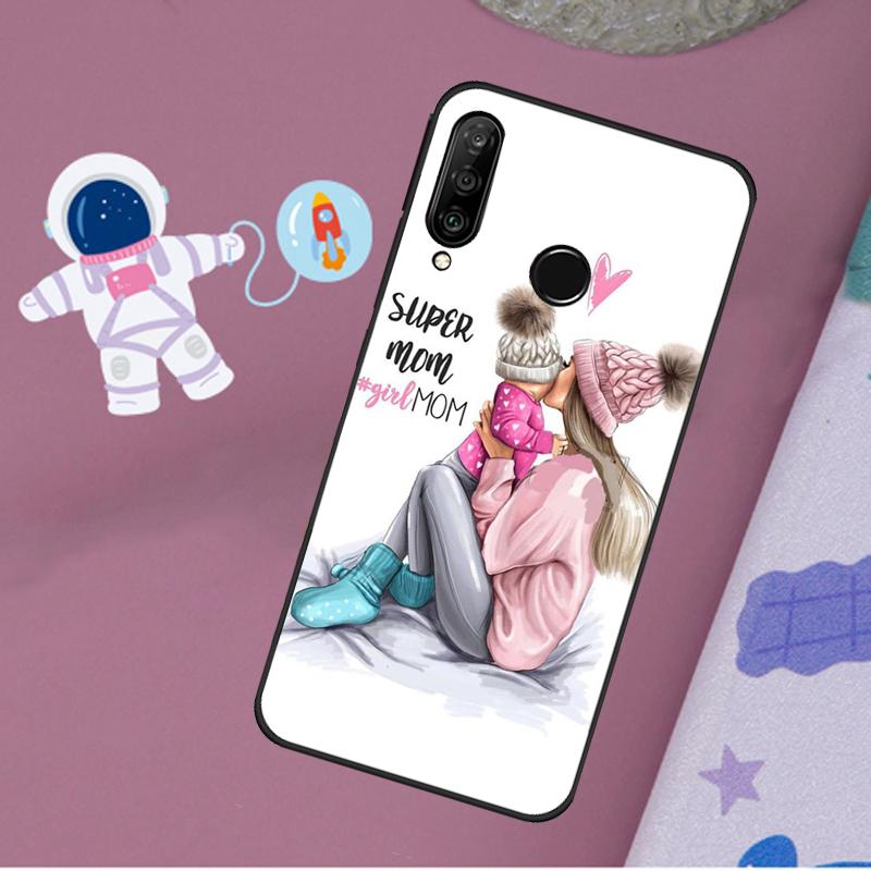 Baby Mom Daughter Girl Son Dad For Huawei Nova 10 9 SE 11 Pro Y60 Y70 Y90 Y61 Y91 Y72 Y73 12i 11i 8i P20 P30 P40 Lite Case