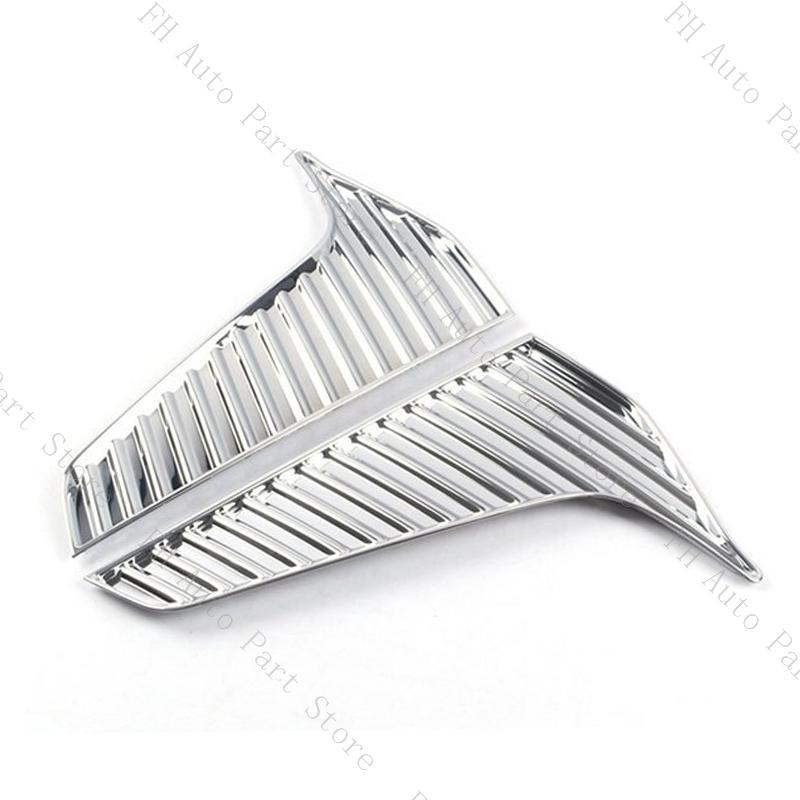 1Pair Front Bumper Fog Light Daytime Lamp Trim Grille Cover Frame Lid For Cadillac XT6 2020 2025 2025 2025