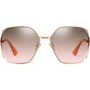 PARZIN Women's PZ8303 Gradient Hollow Frame Driving Sunglasses