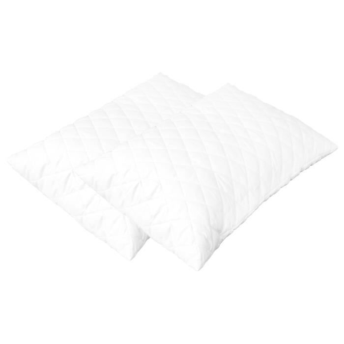 Oreillers - Non spécifié - 60x40x14 cm - Mousse à mémoire de forme - Lot de 2 - Confort médium