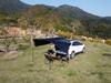 Universal Outdoor Car Awning for Camping and Touring - Black Vinyl