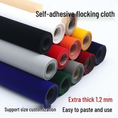Self-Adhesive Black Flocking Cloth for Jewelry Display Cabinets