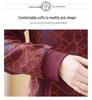 Fleece-Lined Knit Cardigan Jacket for Plus-Size Elderly Women for Autumn and Winter