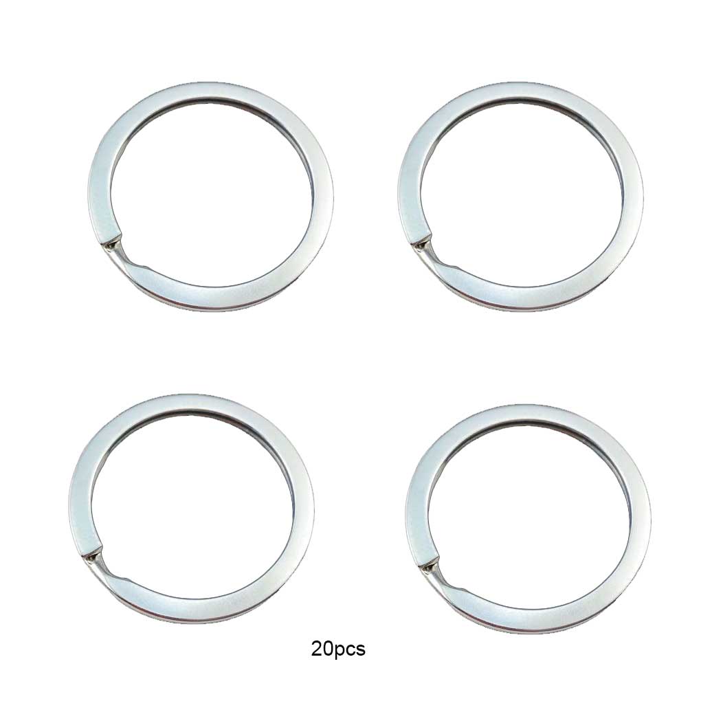 20 pezzi/set portachiavi portatili riutilizzabili rotondi portachiavi leggeri portachiavi gioielli portachiavi antiusura antiruggine portachiavi casa