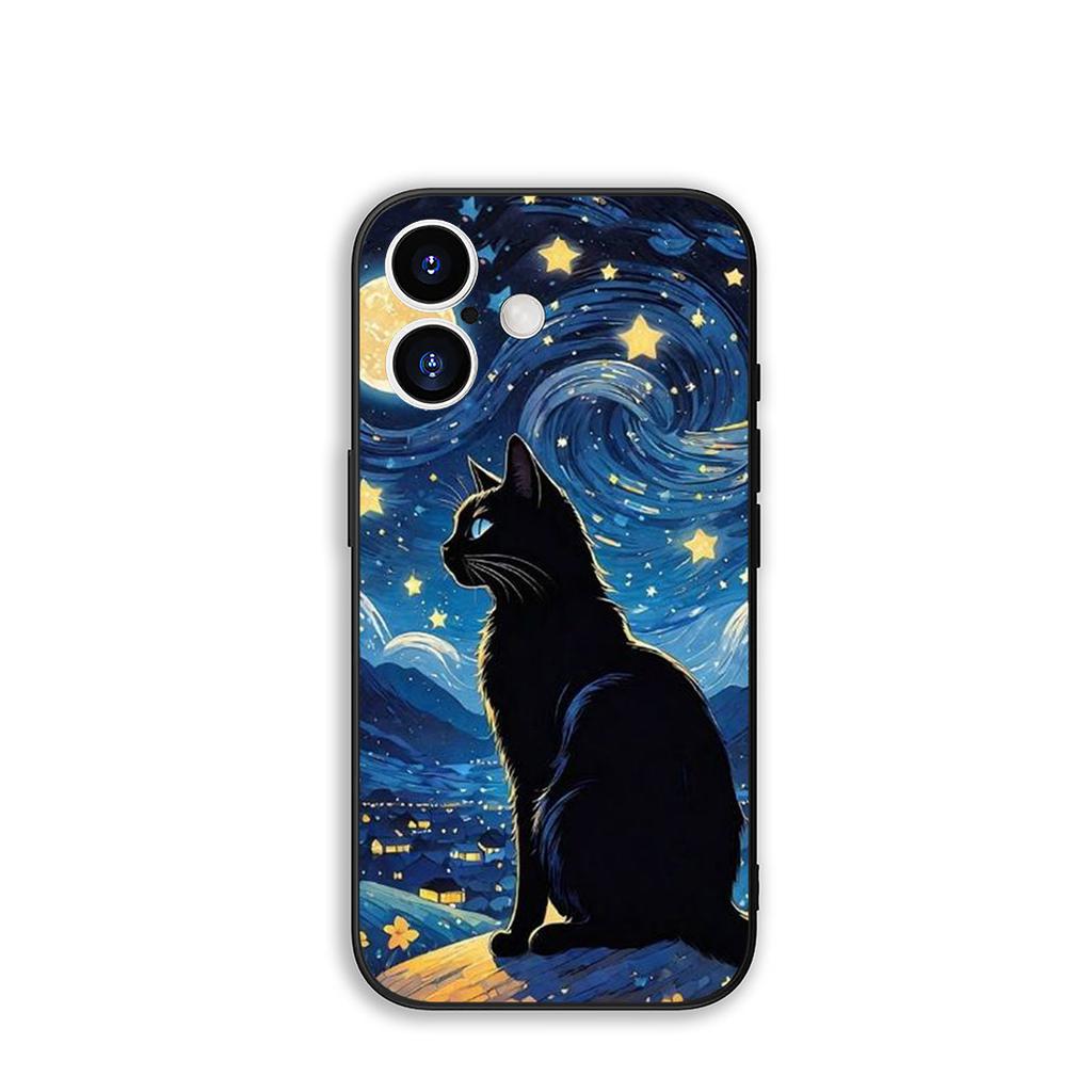 Funda Coque Cover for Huawei P30 P20 P10 Mate 10 20 Lite Pro Y9A Y8S P Smart Y6 Y7 Y9 Prime 2019 Case Black Meow Kitten Cat