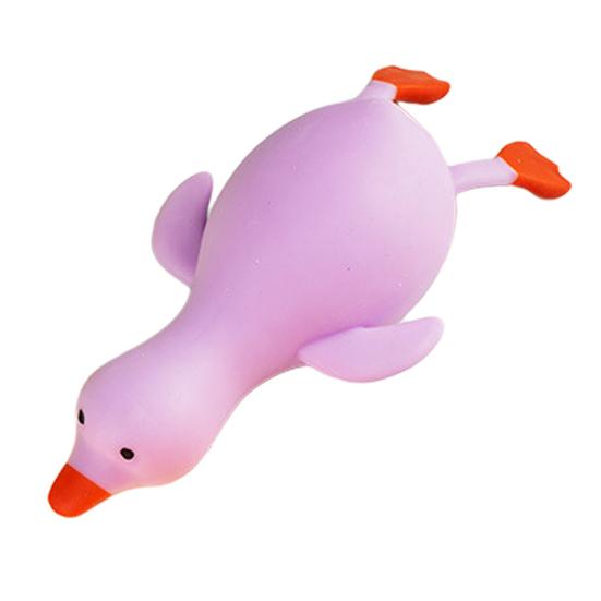 1/5Pcs Stress Relief Duck Squeeze Toy Decompression Lying Duck Sensory Toy Slow Rising Stress Ball Animal Fidget Toy