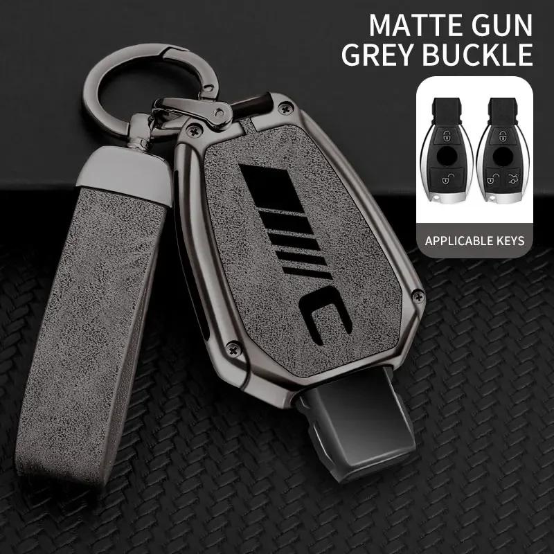 AABID1 Zinc Alloy Car Key Case For Mercedes Benz C Class Remote Control Protector For Mercedes Benz C300 C260 C200 C180 Key Cover