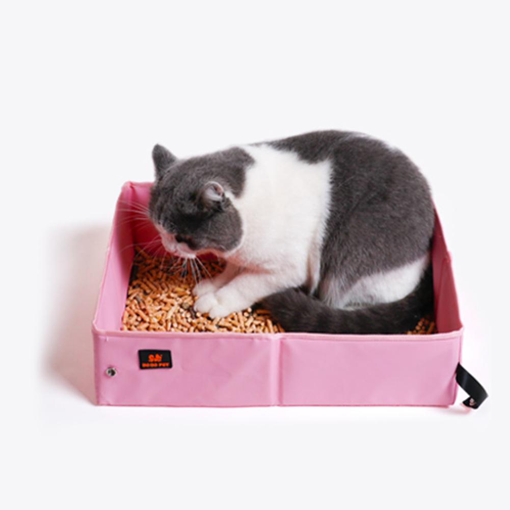 Buy Waterproof Outdoor Foldable Cat Litter Box Dog Toilet Tray Folding