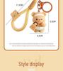 2024 Buttercream Bear Plush Keychain: Cute Backpack & Car Charm for Couples