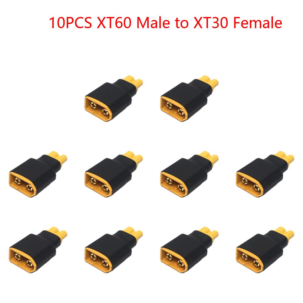 Plastic Adapter Converter DIY Accessories XT60 To XT30 Parallel Adapter Converter Replacement Plug Converter for RC Car Airplane