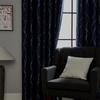 Grommet Blackout Curtains with Hot-Stamped Silver for Bedroom & Living Room