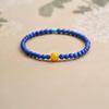 Natural Lapis Lazuli & Amber Turquoise Bracelet with Small Beads