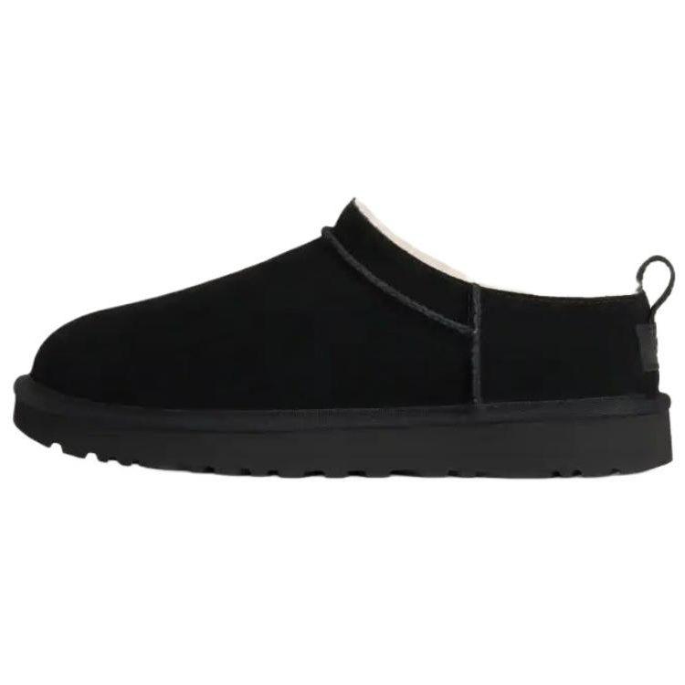 UGG Micro Classic Suede Thermal Fleece Lined, Slip on Casual Snow Boots Women's Black 1173891-BLK