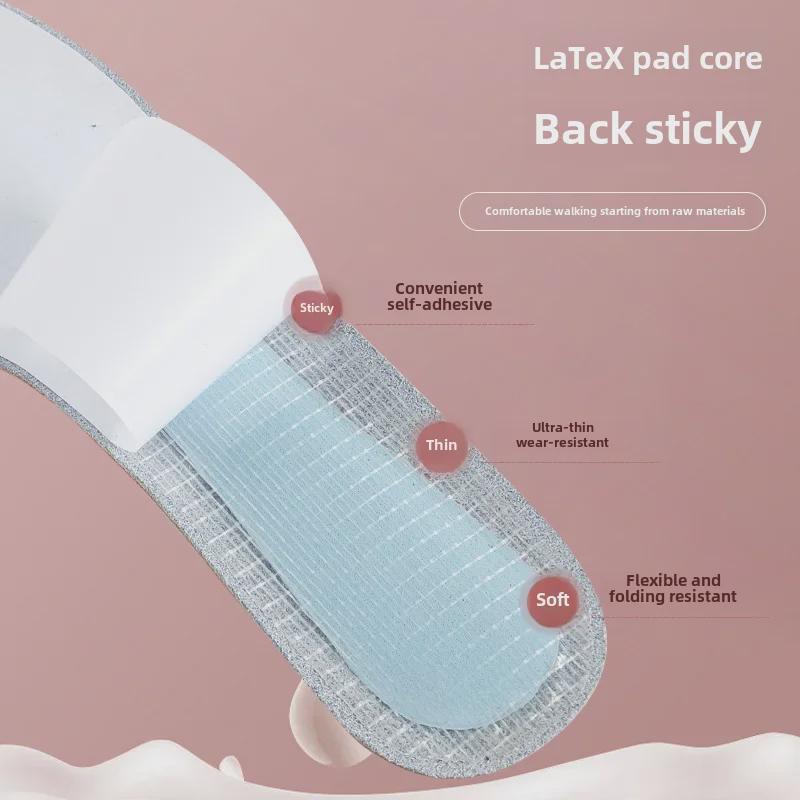 Solette Autoadesive Traspiranti in Pelle di Vacchetta da Donna - Assorbono il Sudore, Antiscivolo, Comfort per Tacchi Alti e Scarpe in Pelle