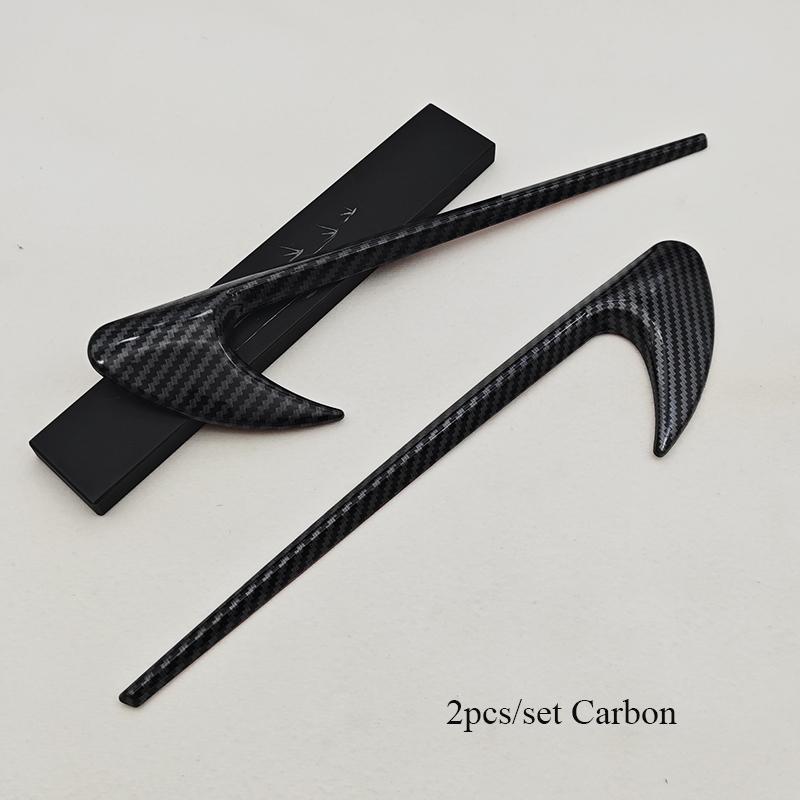 2pcs 3D ABS Vent Fender Trim Emblem Blade V8 BITURBO 4MATIC Logo Car Sticker Fender Badge For Mercedes Benz E300 E400 E53S E63S