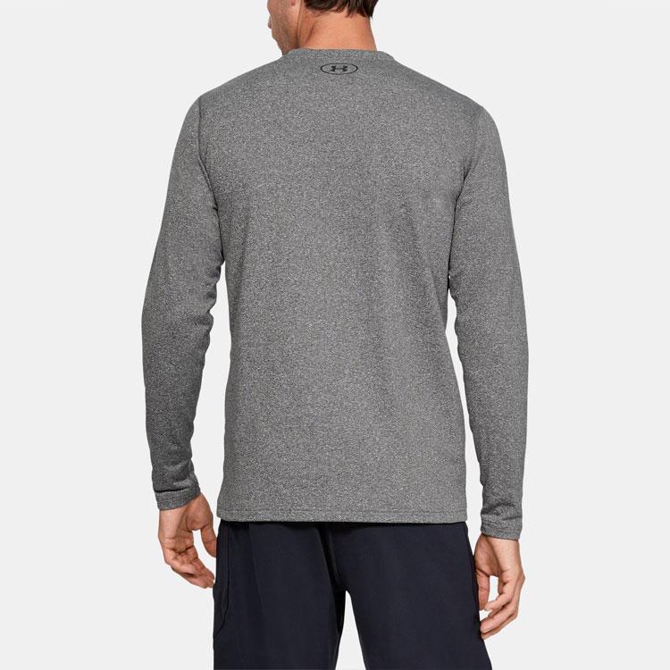 Under Armour Fitted Sports Training Crewneck Sweatshirt Men sweatshirt Carbon-Gray 1310989-090