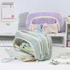 Multi Layered Pencil Case Big Capacity Pencil Pouches Multilayer Pen Bag Travel Pencil Organizers Bag for Office School