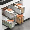 Carbon Steel Sliding Drawer Rack Large Capacity Under Sink Storage Drawer  Under The Sink