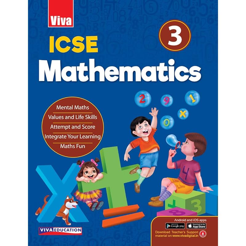 ICSE Mathematics 3, 2019 Ed. Reading books is a kind of enjoyment. Reading