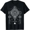 Sacred Geometry Egyptian Anubis Eye Of Horus Art T-Shirt
