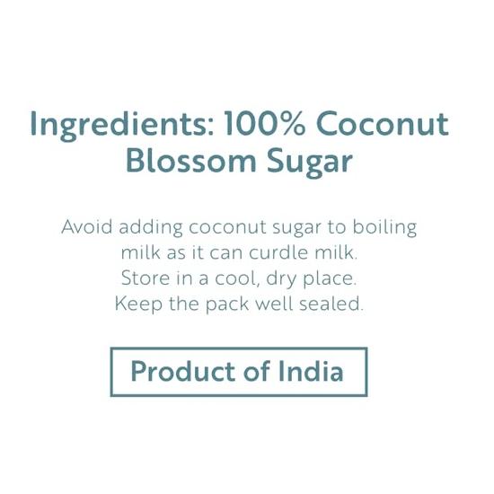 The Divine Foods | Organic Coconut Sugar | Natural Sweetener, Sugar Alternative | Unrefined | Sugar for Coffee, Tea & Recipes, Non - GMO (500 Gm)
