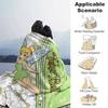 1 Stück. Tinkerbell Cartoon Decke, Saisonale Universelle Heimdekorative Überwurfdecke, Weiche Flanell Überwurfdecke, Wohnzimmer, Reisen, Camping,