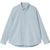 SS25 L/S Notus Shirt Loose Striped Single-Breasted Long Sleeve Shirt Men Shirts Light-Blue I034697-2RB-XX