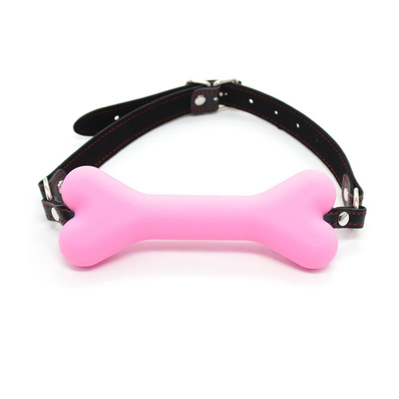Sexual Harness Dog Bone Mouth Gag BDSM Games Slave Opening Mouth Bite Ball Gag Exotic Accessories Adult Sex Toys For Couples