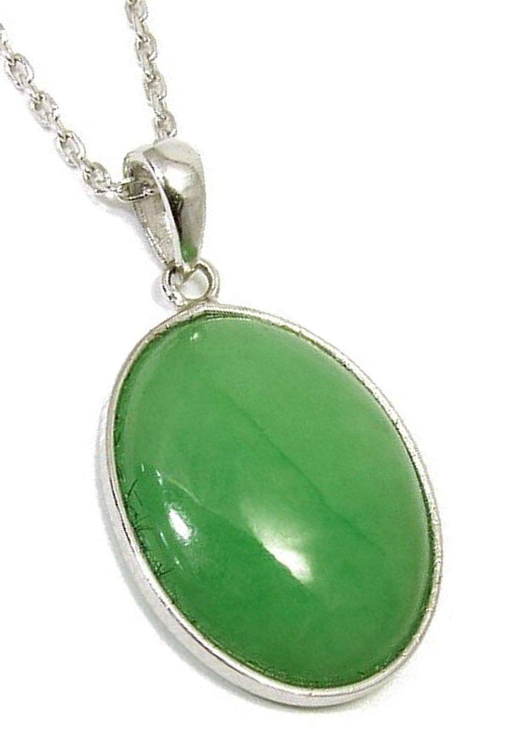 

Синдзюку Гин но Кура Камень мая Настоящий жадеит Серебро 925 пробы Ожерелье Натуральный камень Камень силы