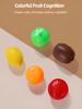 1pc Colorful Fruit Shape Puzzle Toy Interactive Early Learning Game for Youngsters, Enhances Focus, Shape Color Recognition, Safe Plastic Material