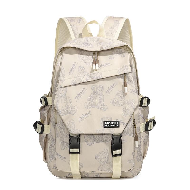 Cute Bear Korean Style Student Laptop Backpack