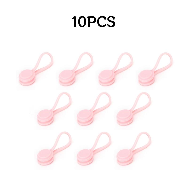 11/1pcs Reusable Magnetic Cable Ties Cord Organizer Silicone Magnetic Cords Tie Cord Winder for Earbuds Stuff Book Marker Fridge