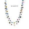 Fashion Mini Butterfly Tassels Colorful Zircon Collar Necklace Temperament Choker Party Jewelry Clavicle Chain Necklace