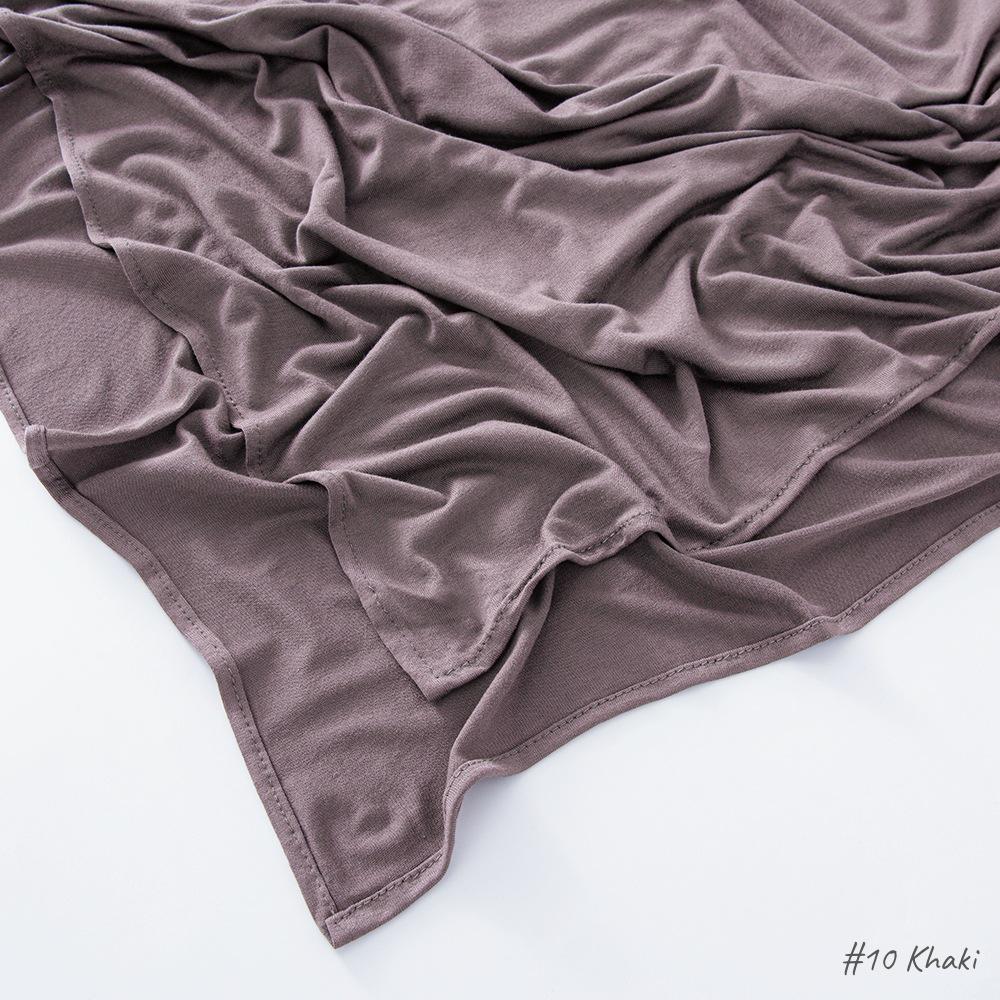 High-Quality Malaysian Modal Cotton Jersey Scarf with Rolled Edge