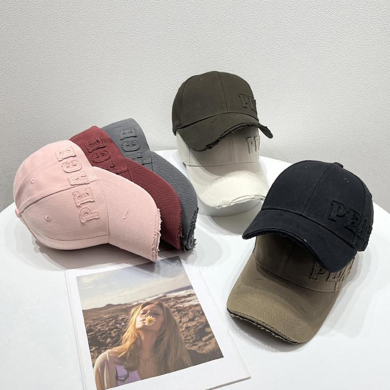 Baseball Cap Men Women Autumn Cotton Embroidered Letter Sun Hat For Casual Sun Protection