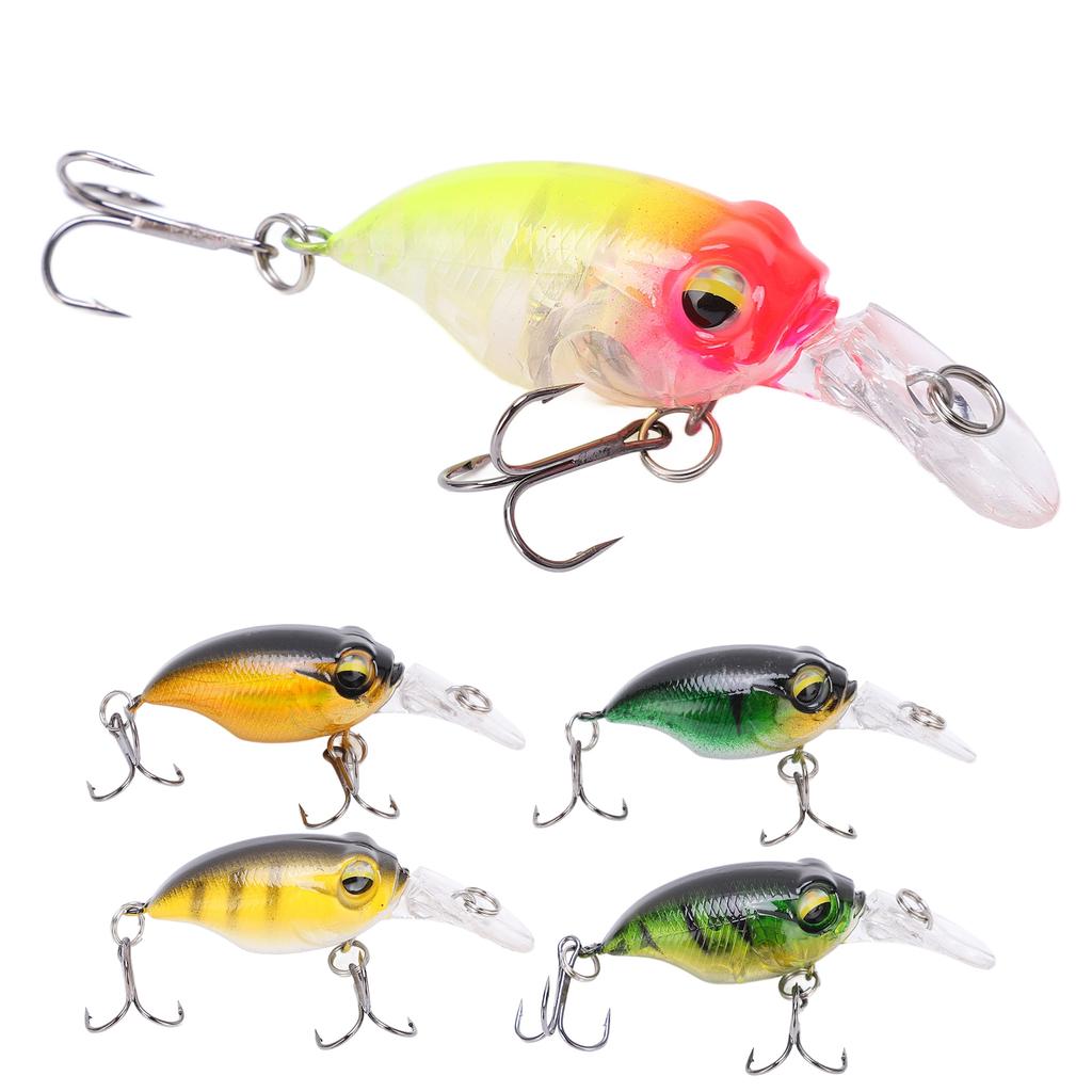 Fishing Mini Minnow Bait High Simulation Three Dimensionals Eyes Artificial Fishing Bait for Outdoor