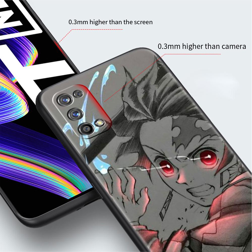 Soft TPU Case For Realme 8 C21 9 Pro 8i 9i GT Neo 3 2 C3 7 6 C21Y C15 C11 C35 Silicone Phone Cover Anime Demon Slayer