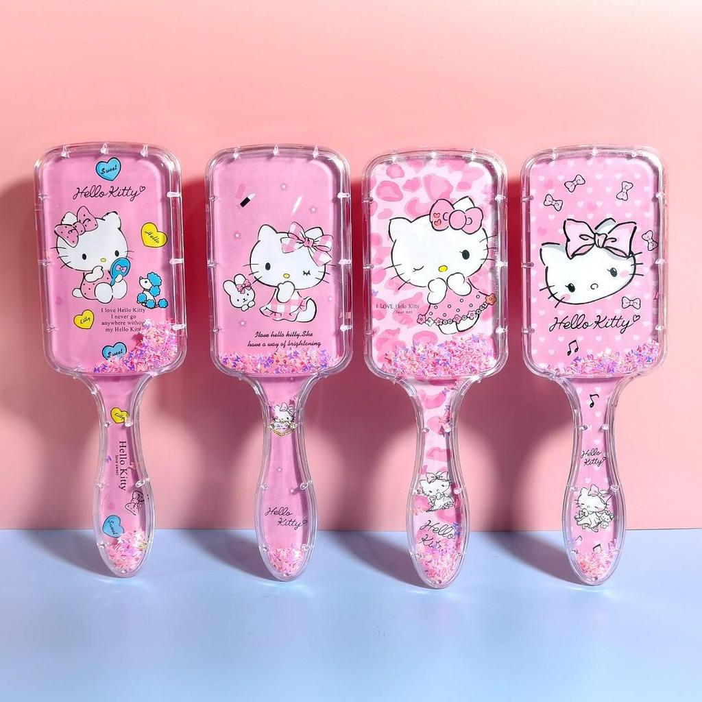 Colorful Cartoon Bristle Air Cushion Comb - High-Value, Transparent Massage Comb