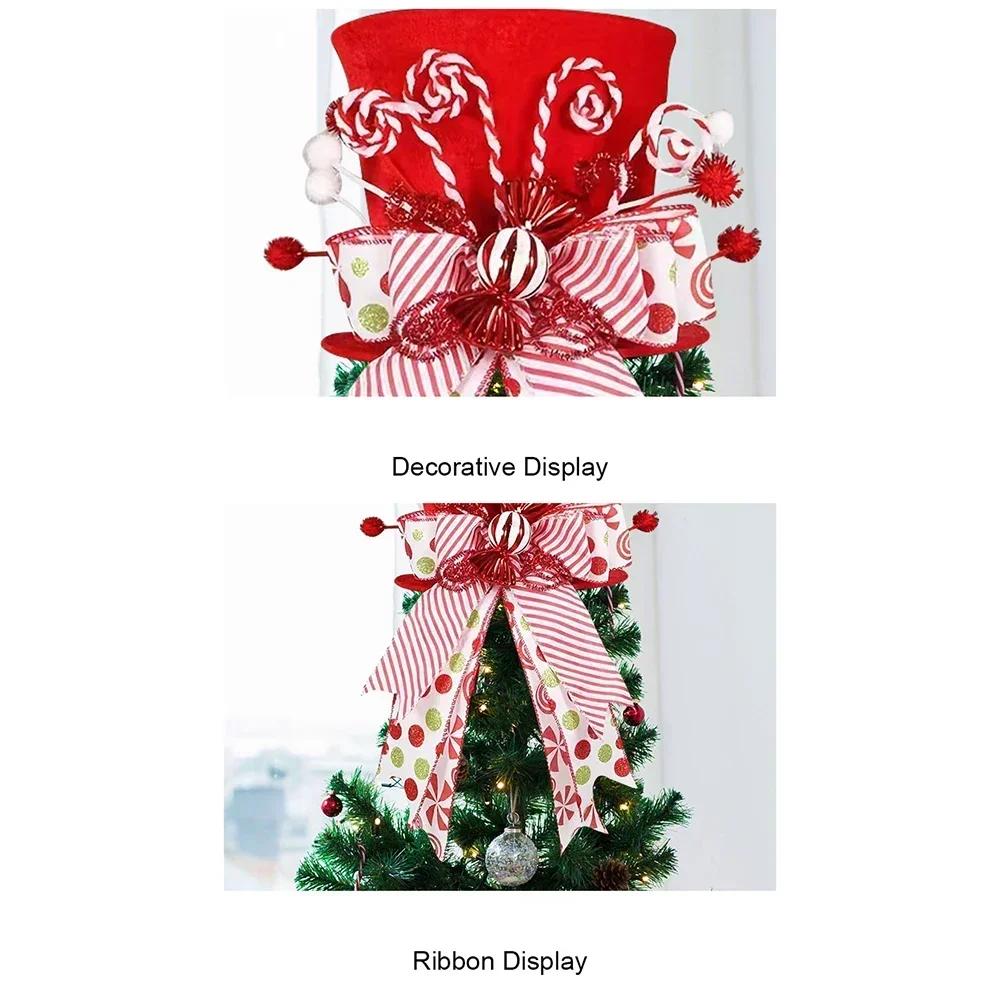 

Christmas Celebration White Foldable Hat Cylinder Design Cute Bow Ribbons Sturdy Cloth Material Versatile Usage China Mainland