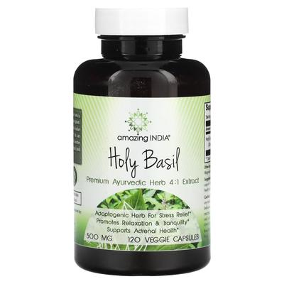 Holy Basil, 500mg, 120 Veggie Capsules